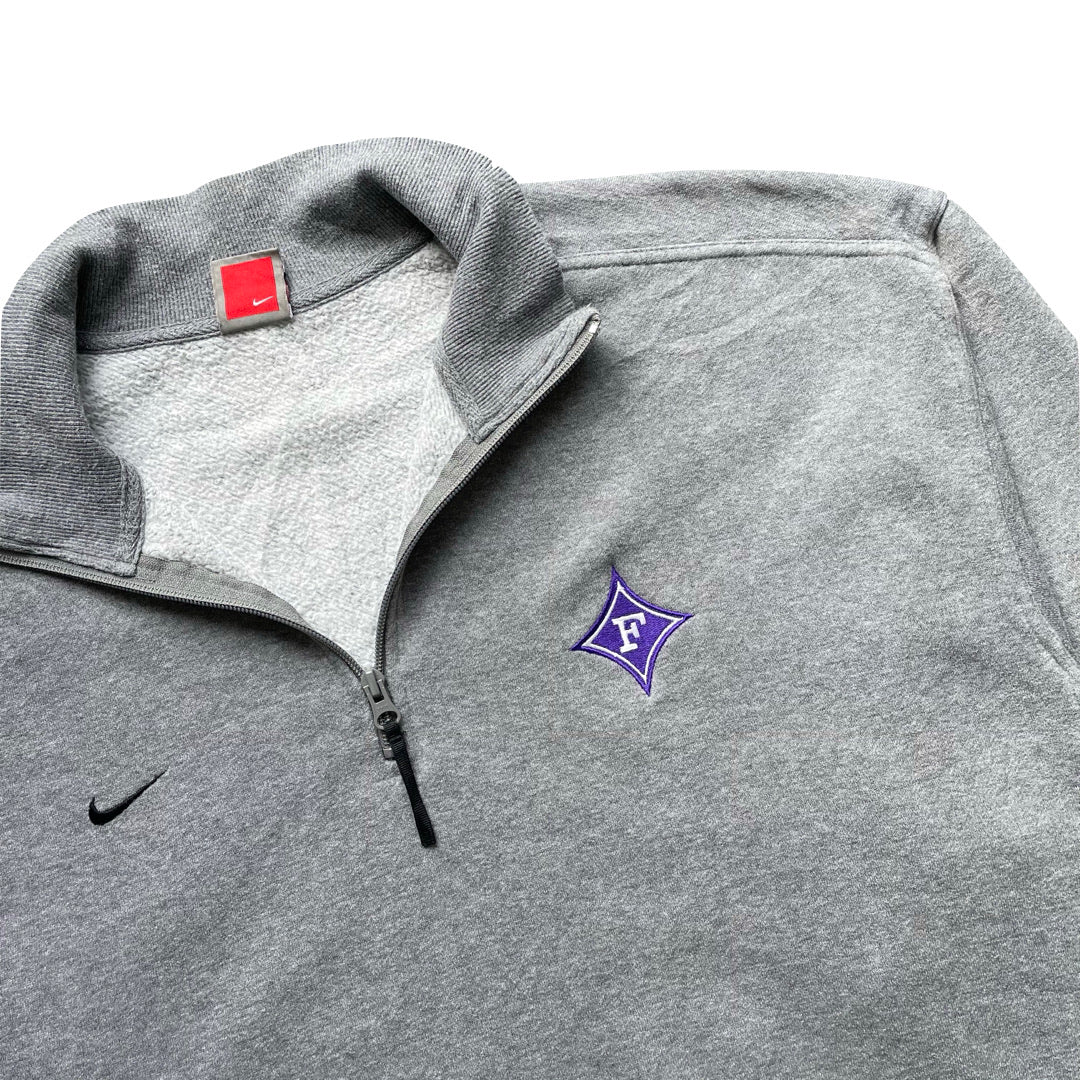 Nike University Grey 1/4 Zip Sweatshirt