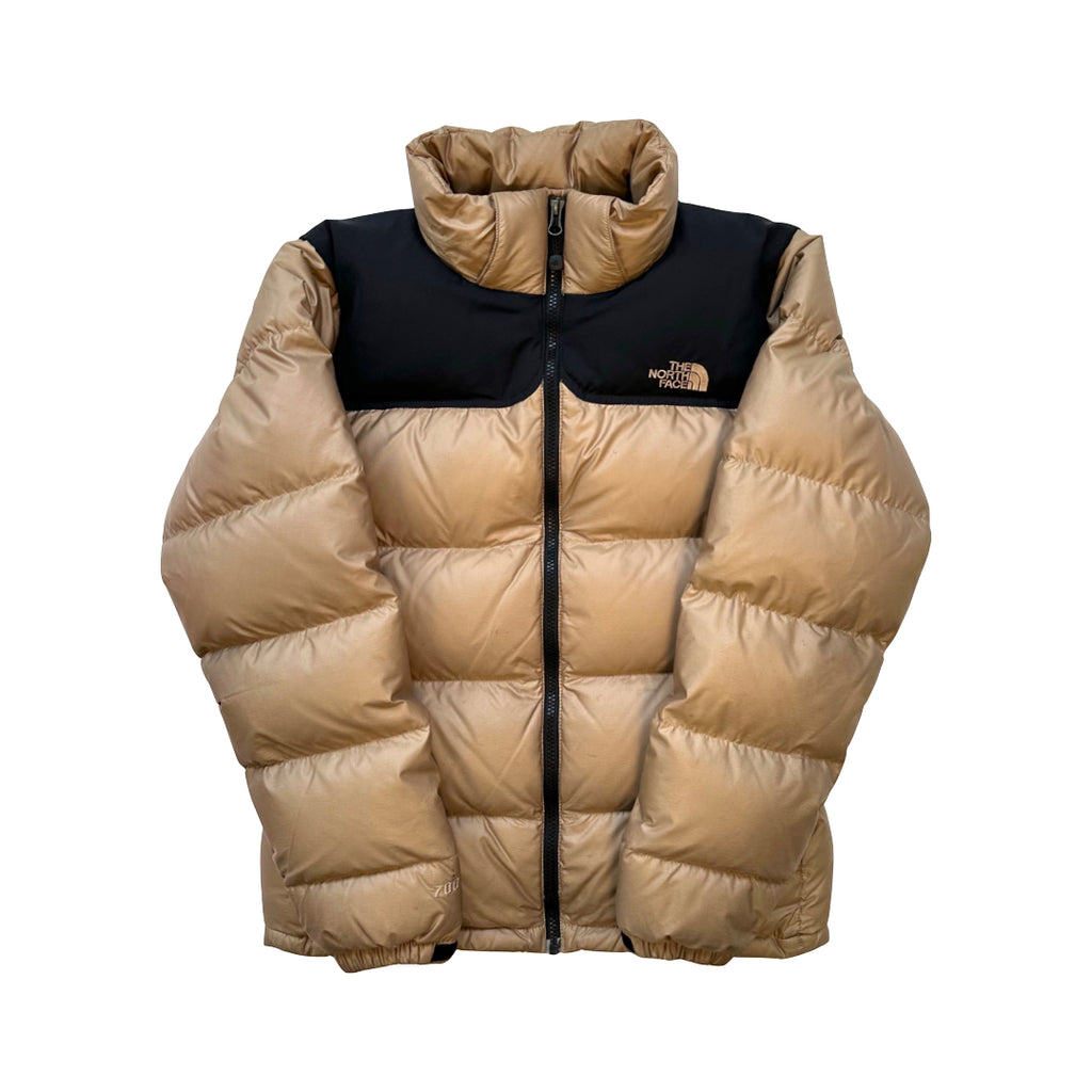 The North Face Light Brown / Gold Puffer Jacket