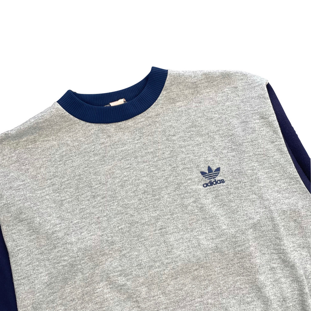 Adidas Grey / Navy Blue Sweatshirt