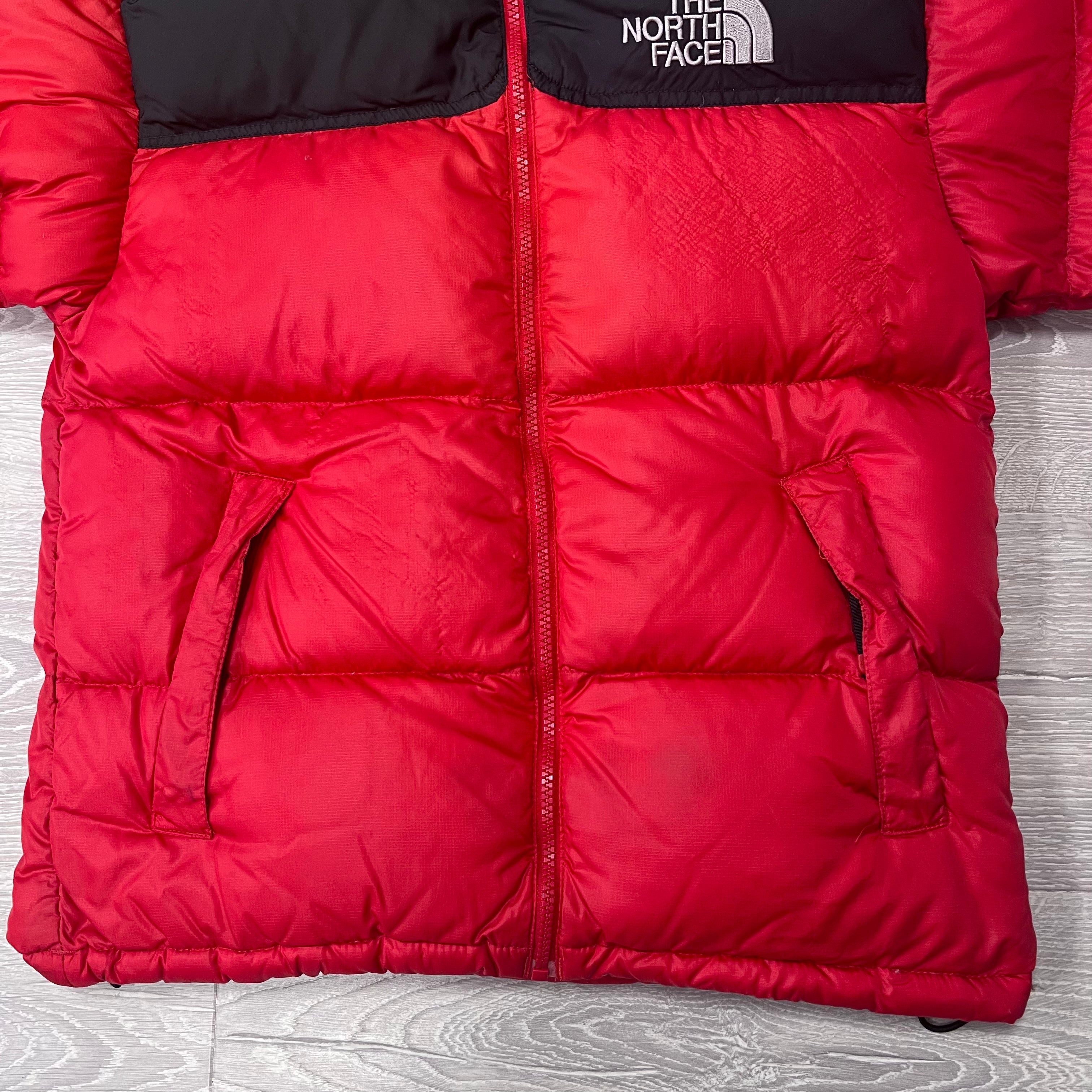 The North Face Red Puffer Jacket WITH DAMAGE