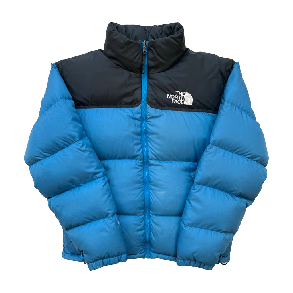 The North Face Baby Blue Puffer Jacket STAINED