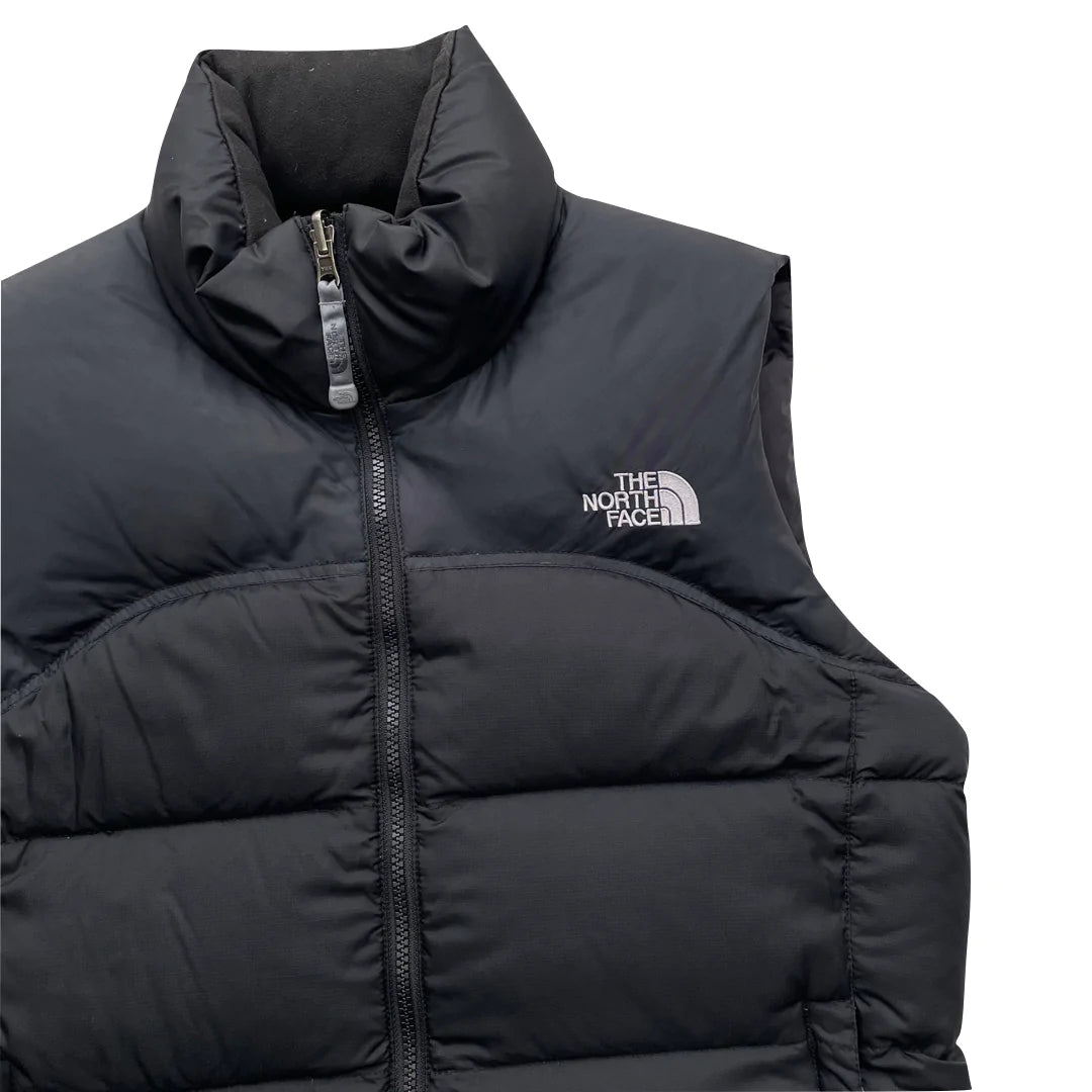 The North Face Women’s Matte Black Gilet Puffer Jacket WITH REPAIR