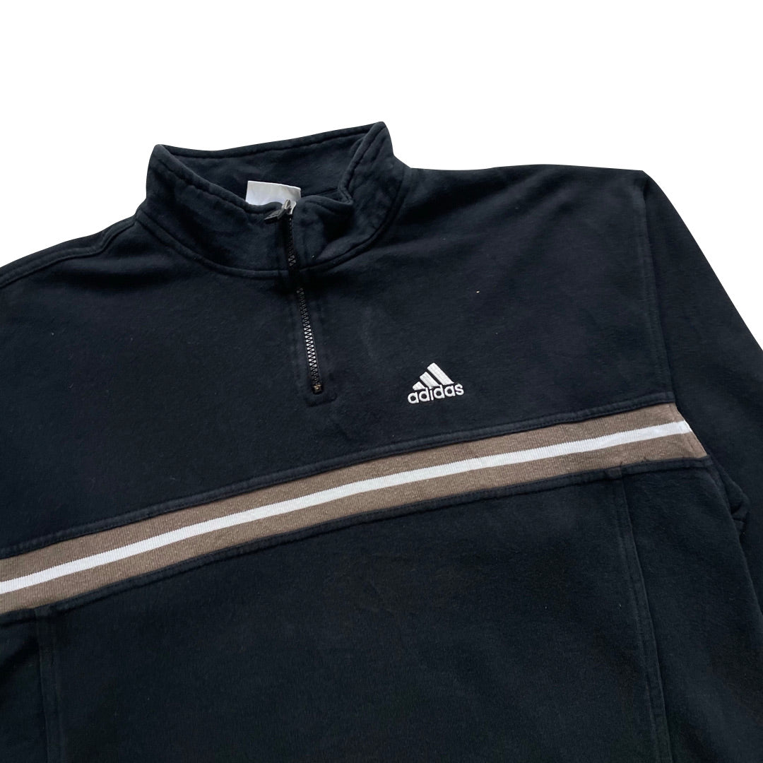 Adidas Black 1/4 Zip Sweatshirt