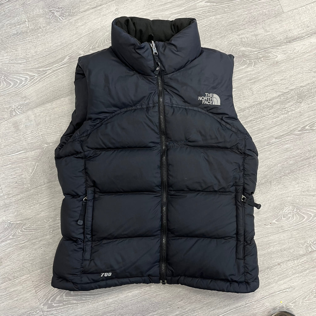 The North Face Women’s Matte Black Gilet Puffer Jacket WITH REPAIR