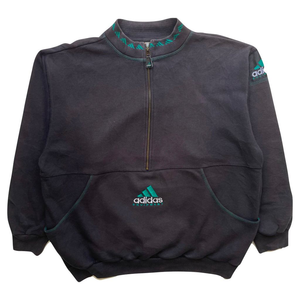 Adidas Equipment Black 1/2 Zip Sweatshirt