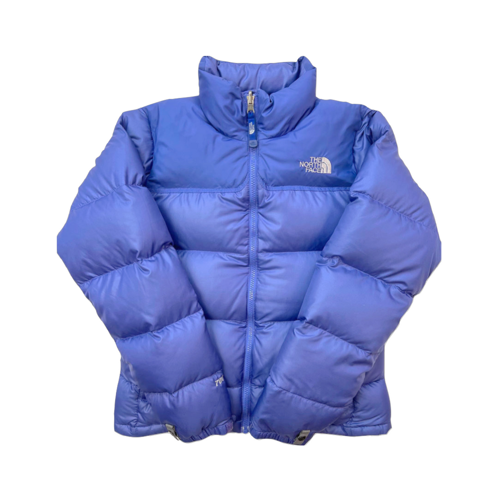 The North Face Womens Lilac Purple Puffer Jacket WITH STAIN