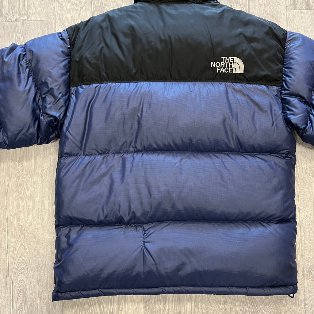 The North Face Navy Blue Puffer Jacket WITH REPAIR