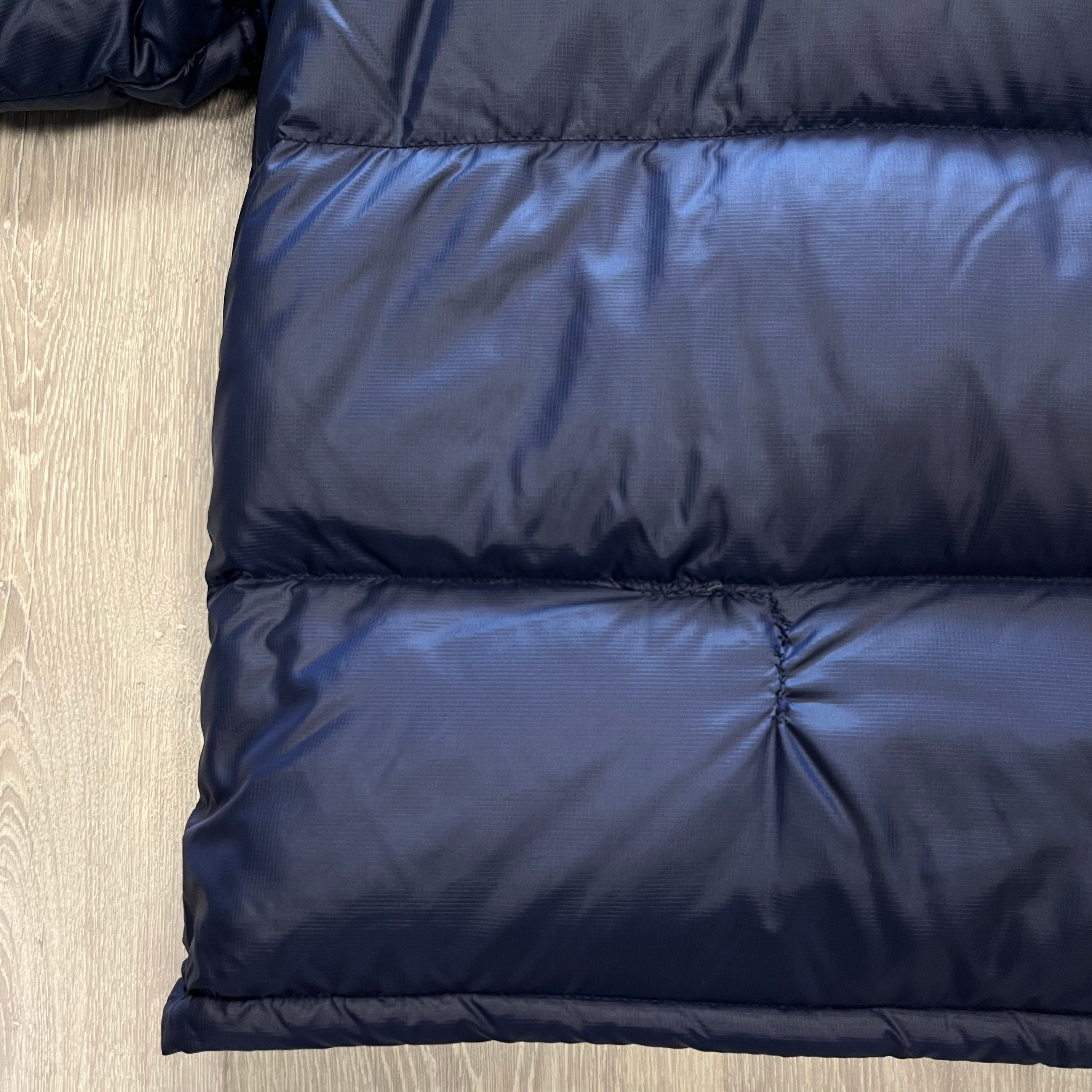 The North Face Navy Blue Puffer Jacket WITH REPAIR