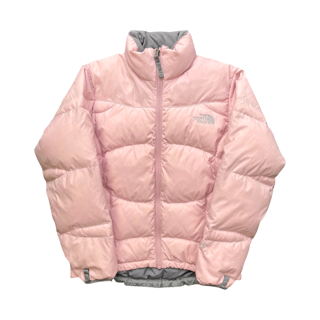 The North Face Womens Baby Pink Puffer Jacket 550