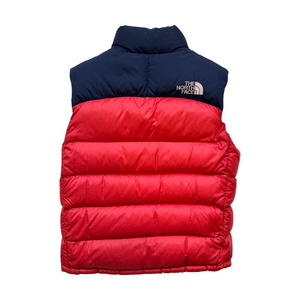 The North Face Red and Navy Gilet Puffer Jacket