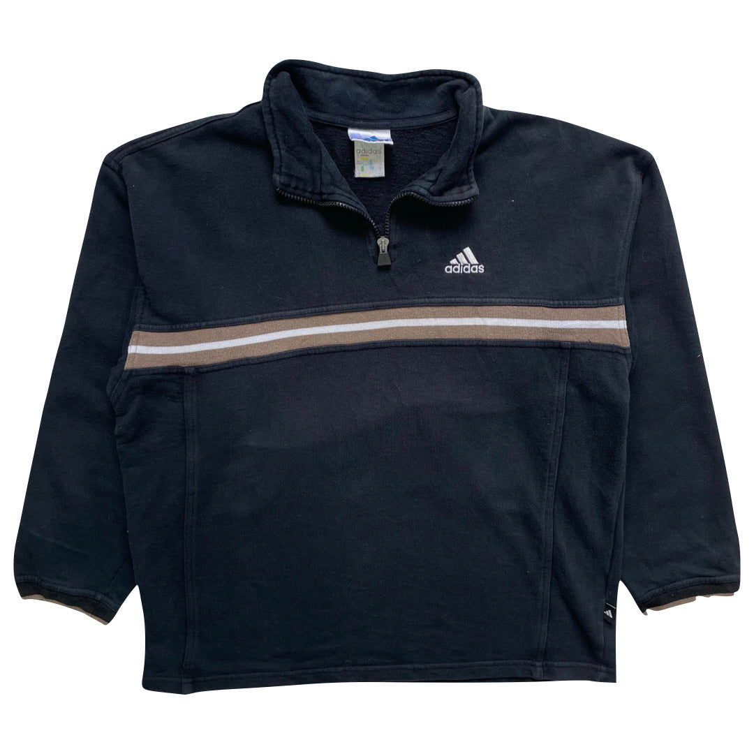 Adidas Black 1/4 Zip Sweatshirt