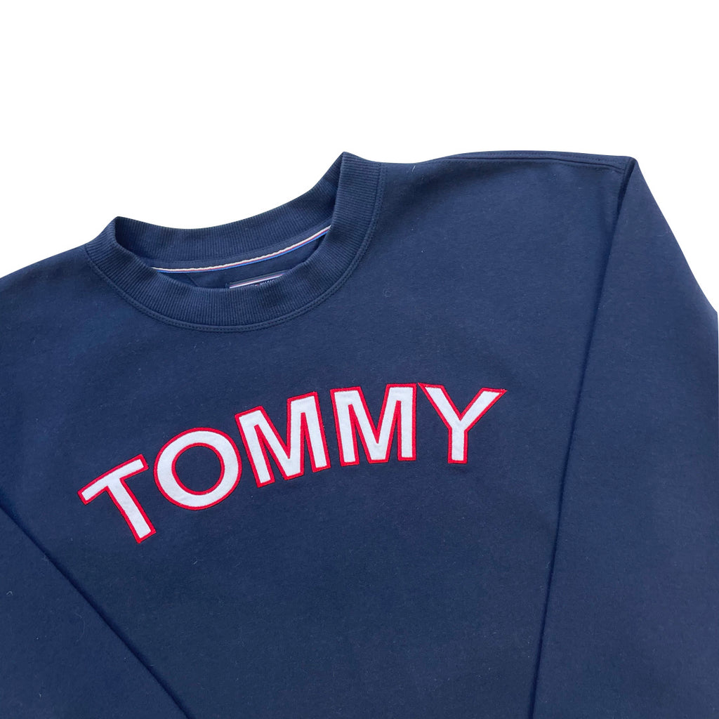 Tommy Hilfiger Navy Crop-Top Sweatshirt WOMEN’S