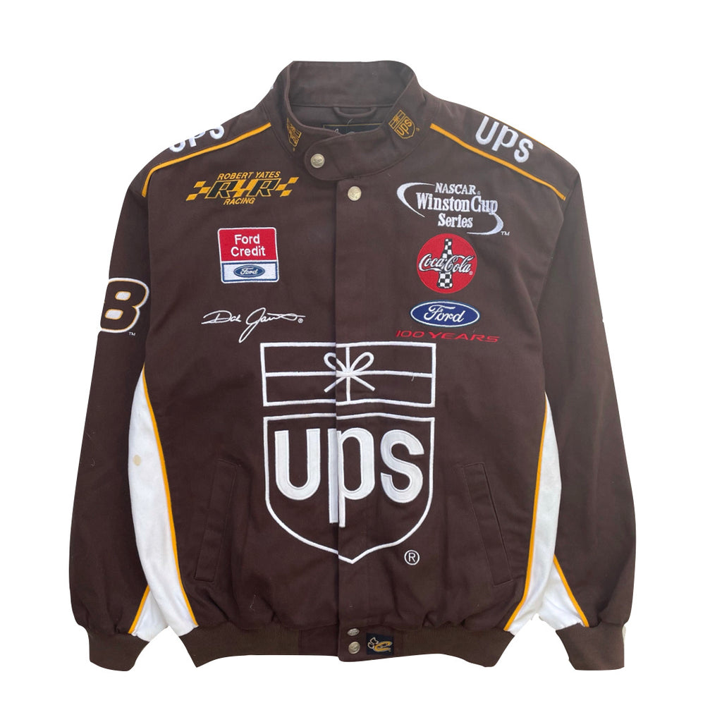 Vintage UPS Brown Nascar Racing Jacket