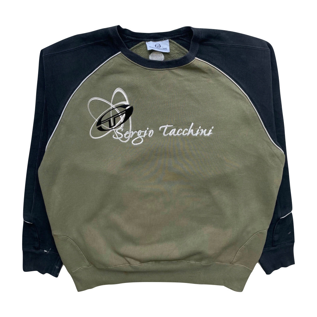 Sergio Tacchini Black & Khaki Green Sweatshirt