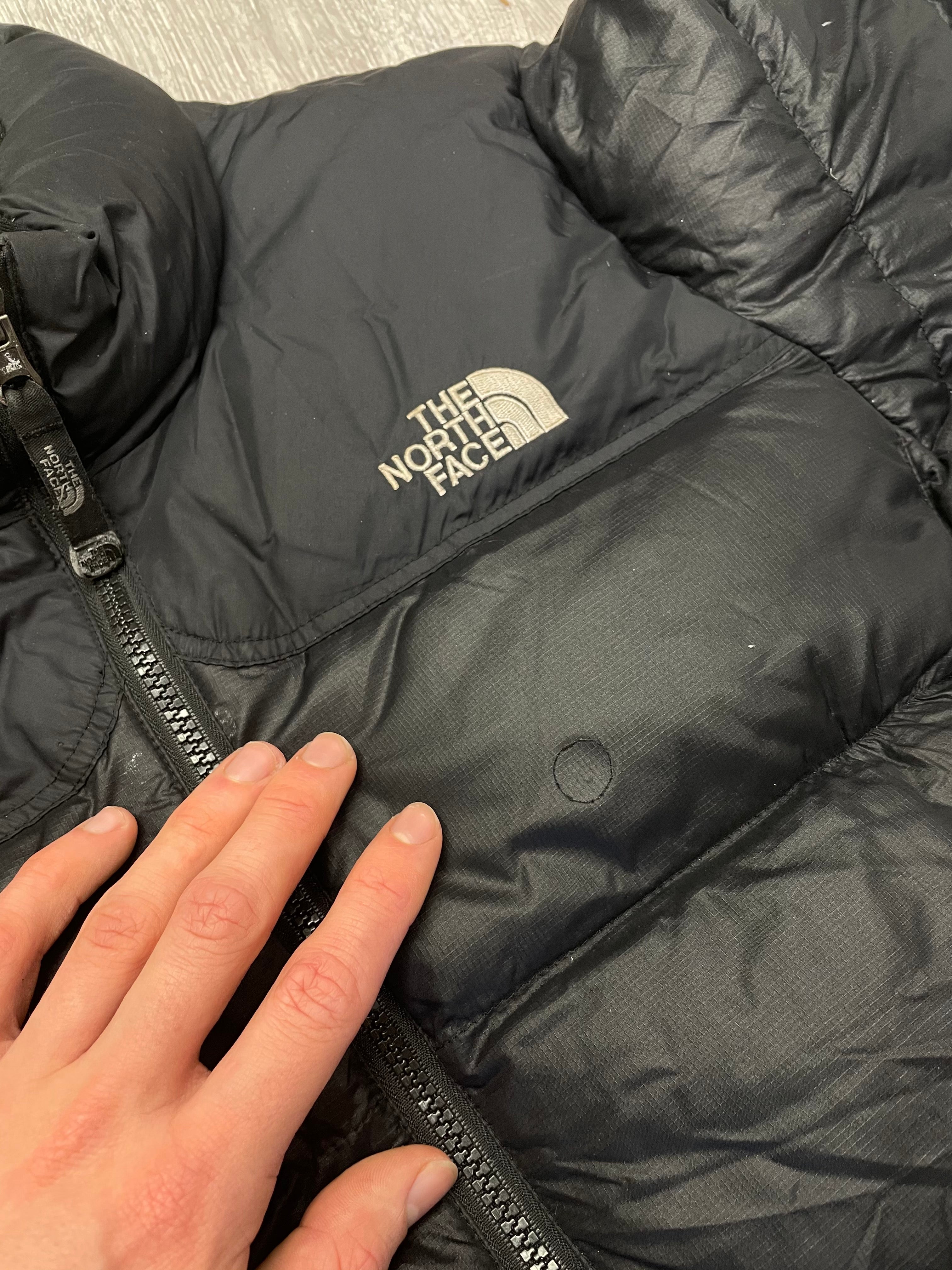 The North Face Womens Black Puffer Jacket WITH REPAIR