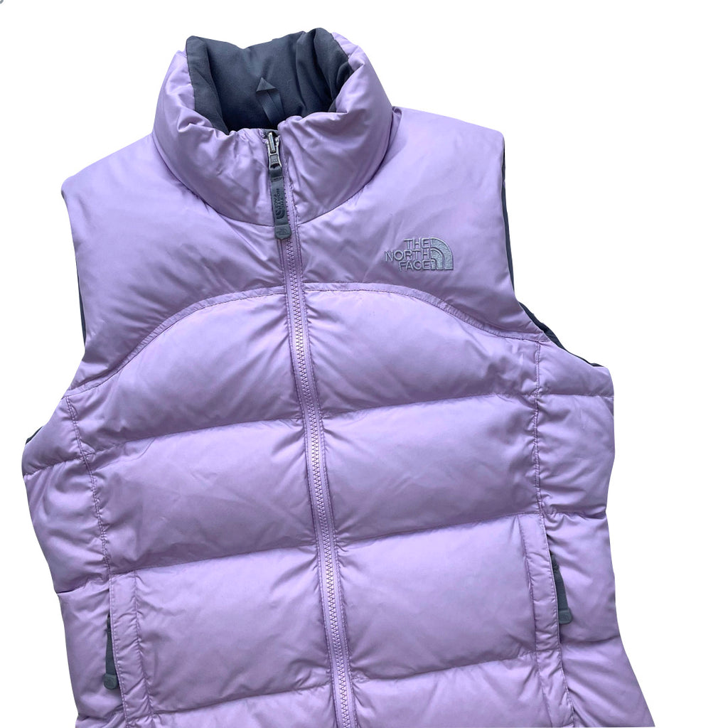 The North Face Women’s Baby Pink / Lilac Purple Gilet Puffer Jacket