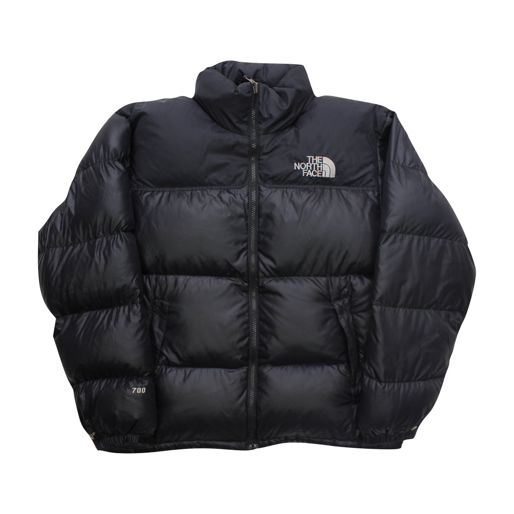 The North Face Black Puffer Jacket CENTER LOGO