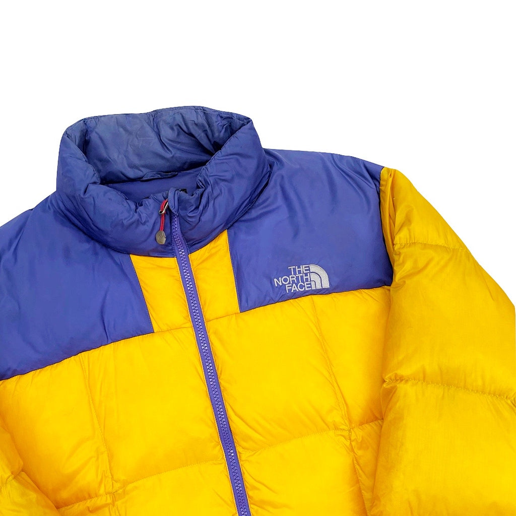 The North Face Women’s Lhotse Yellow and Blue Puffer Jacket