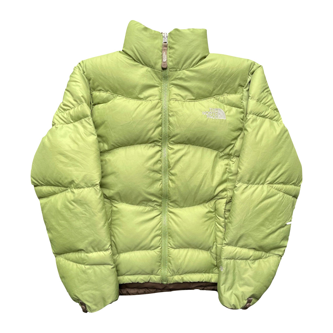 The North Face Womens Pastel Green Puffer Jacket 550