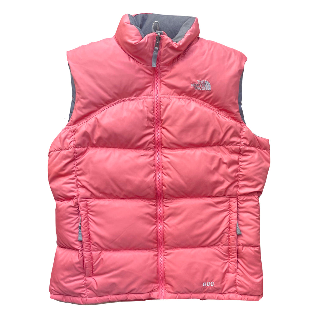 The North Face Women's Baby Salmon Pink Gilet Puffer Jacket