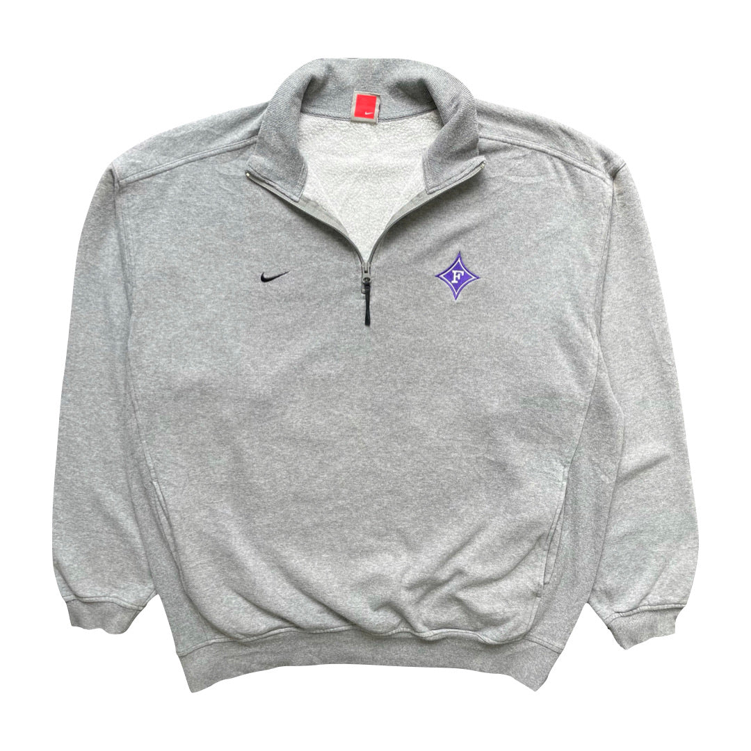 Nike University Grey 1/4 Zip Sweatshirt