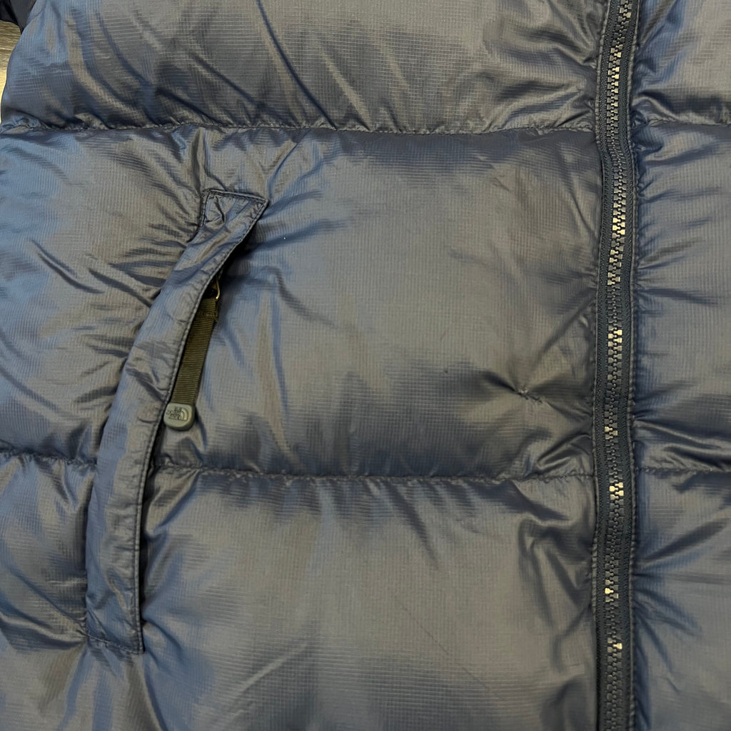 The North Face Navy Blue Puffer Jacket WITH SMALL REPAIR