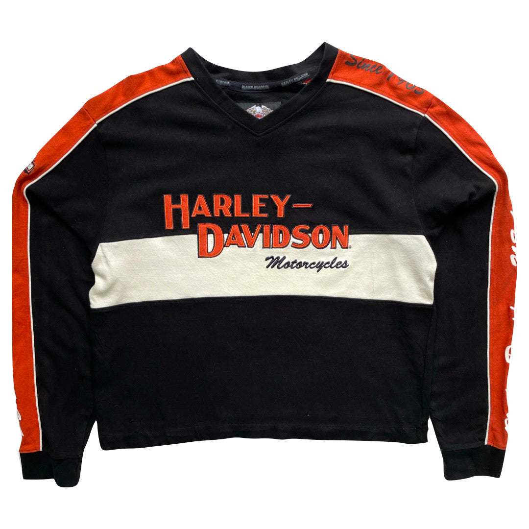 Harley Davidson Black & Orange Racing Sweatshirt