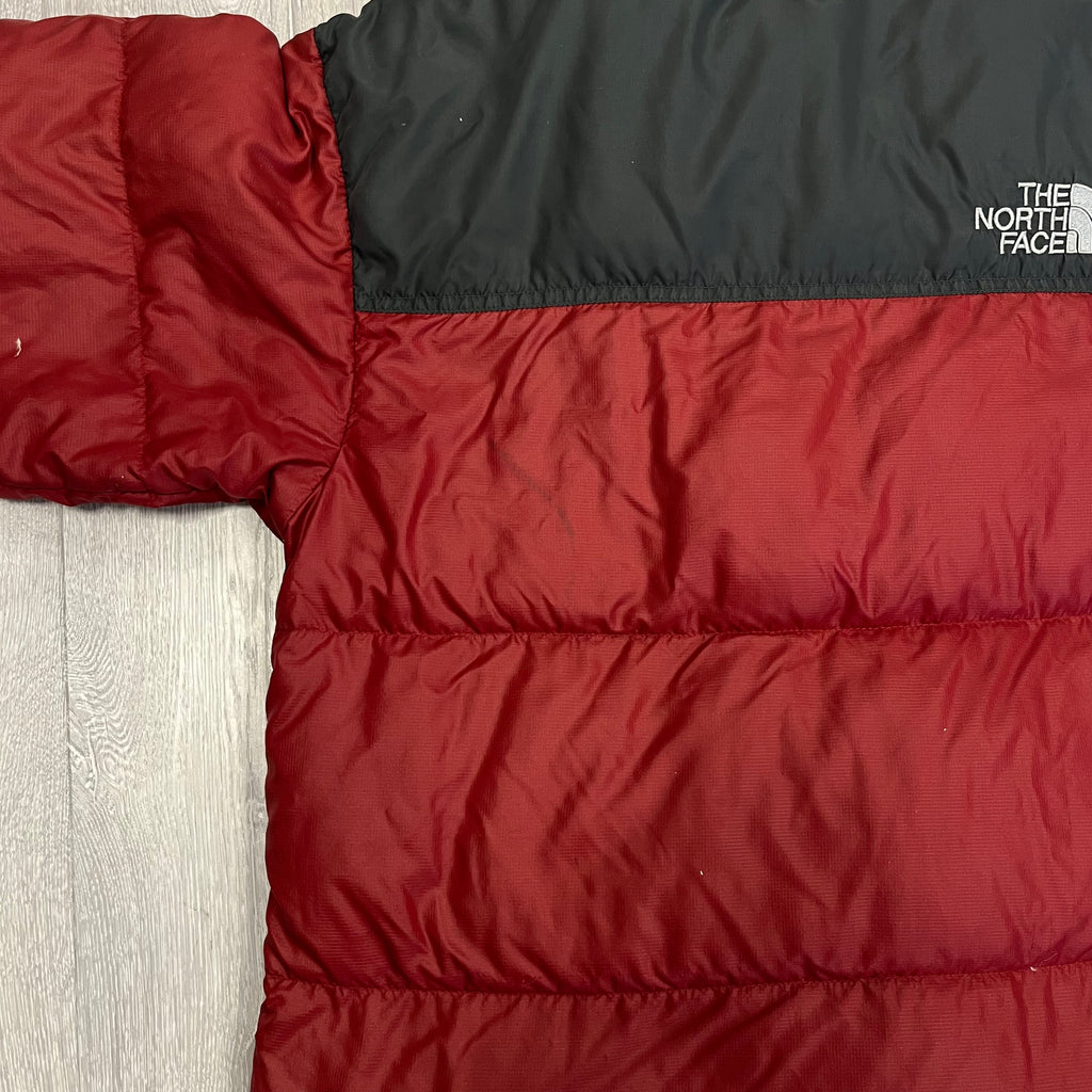 The North Face Light Maroon Red Puffer Jacket LESS PUFFY