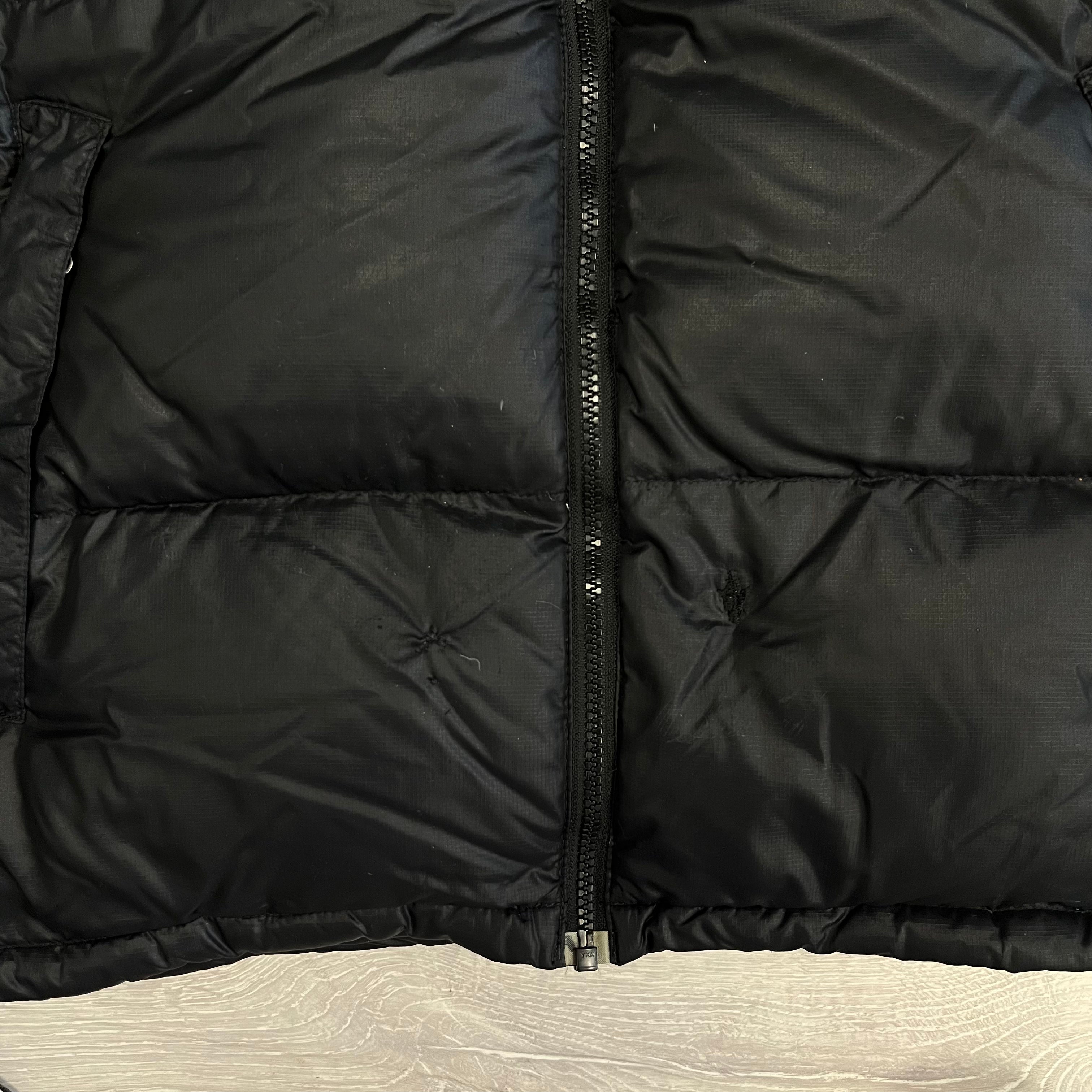 The North Face Black Puffer Jacket WITH REPAIRS