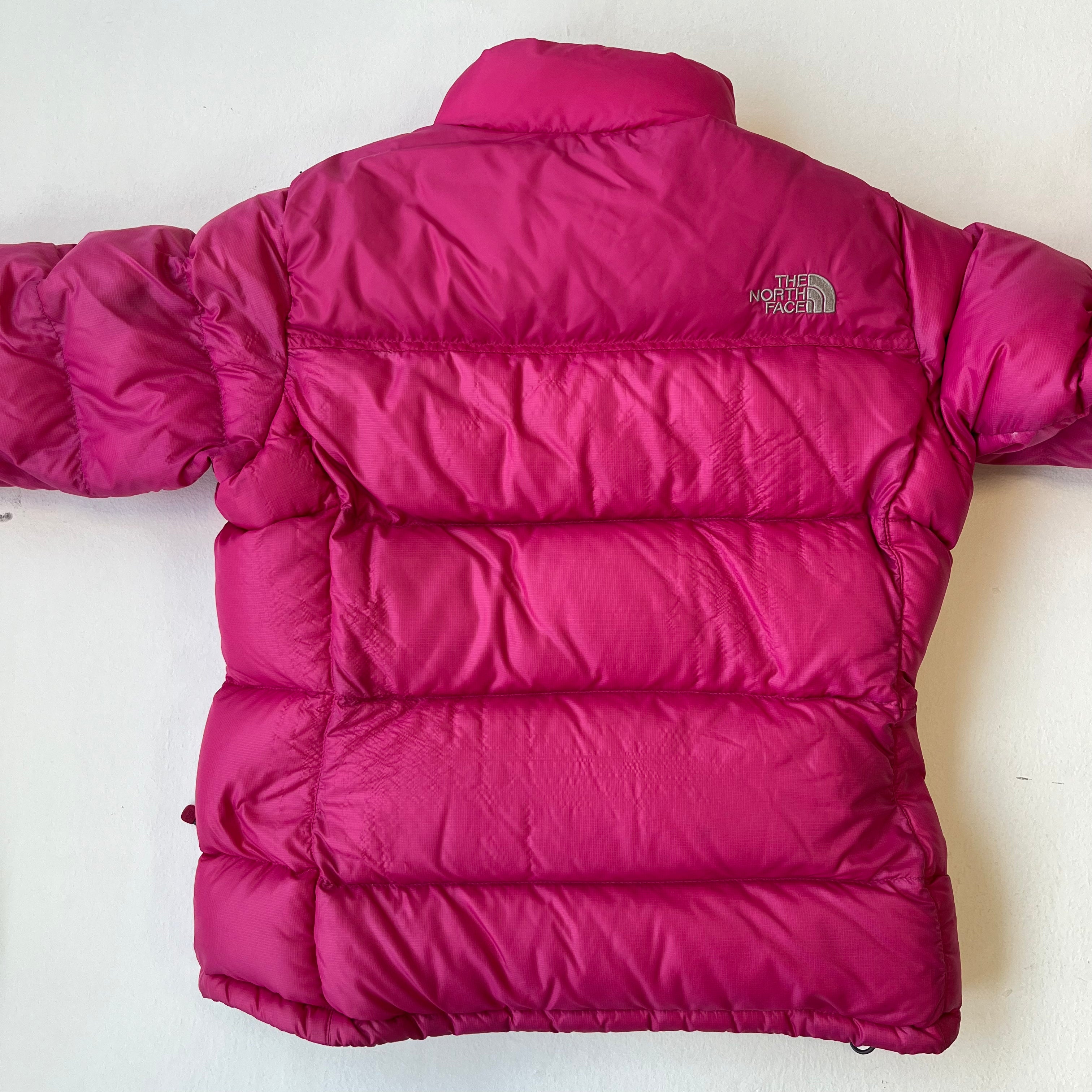 The North Face Womens Pink Puffer Jacket WITH DAMAGE