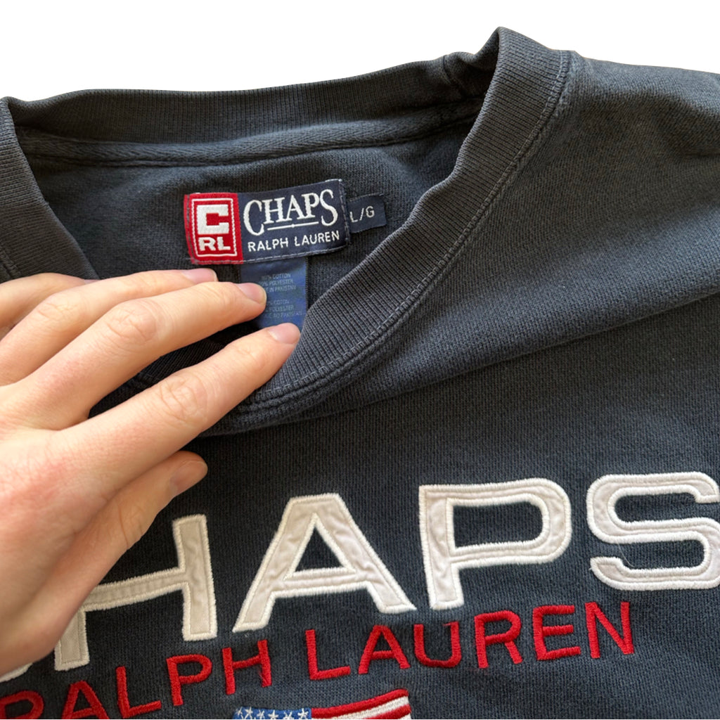 Ralph Lauren Chaps Navy Blue Sweatshirt