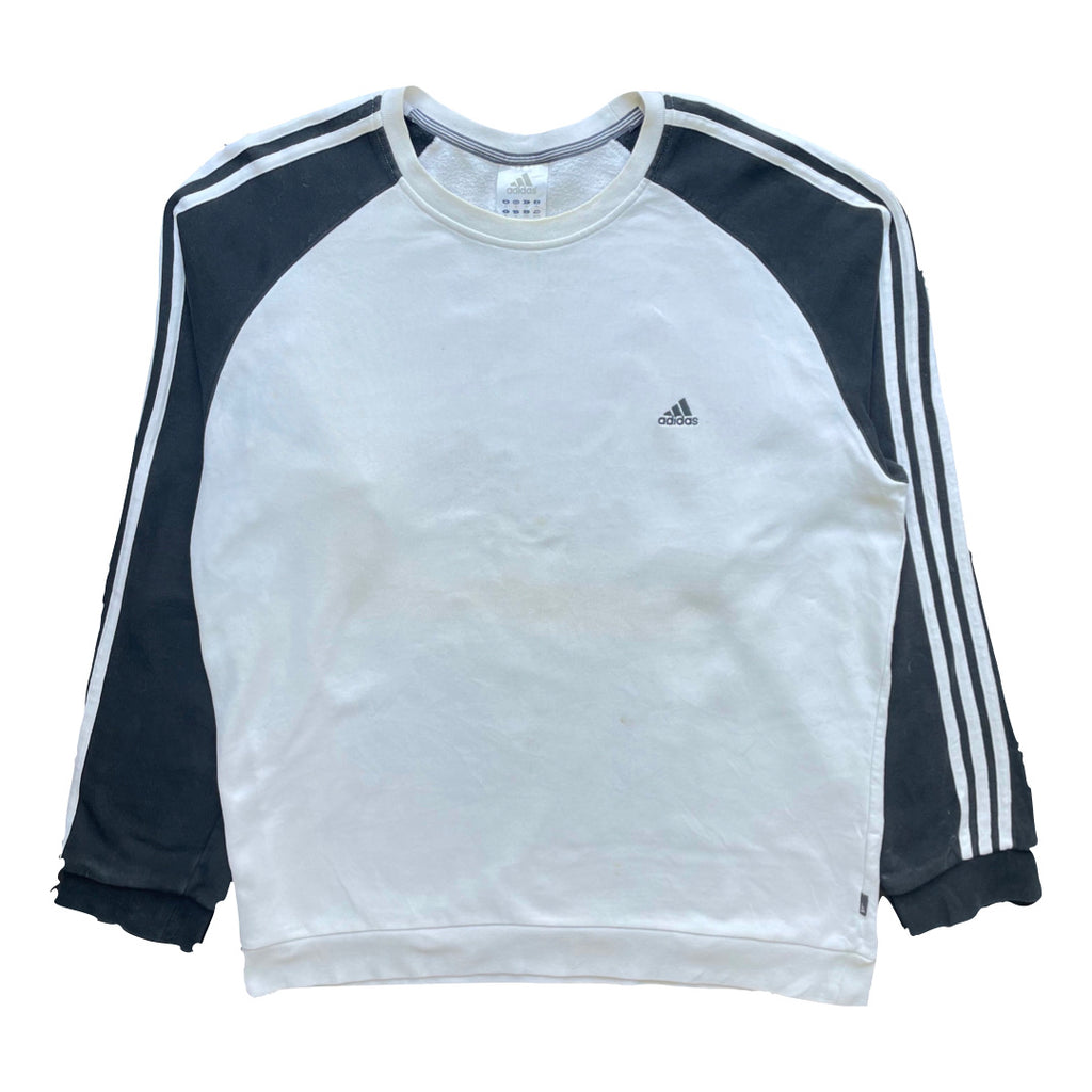 Adidas White & Black Sweatshirt