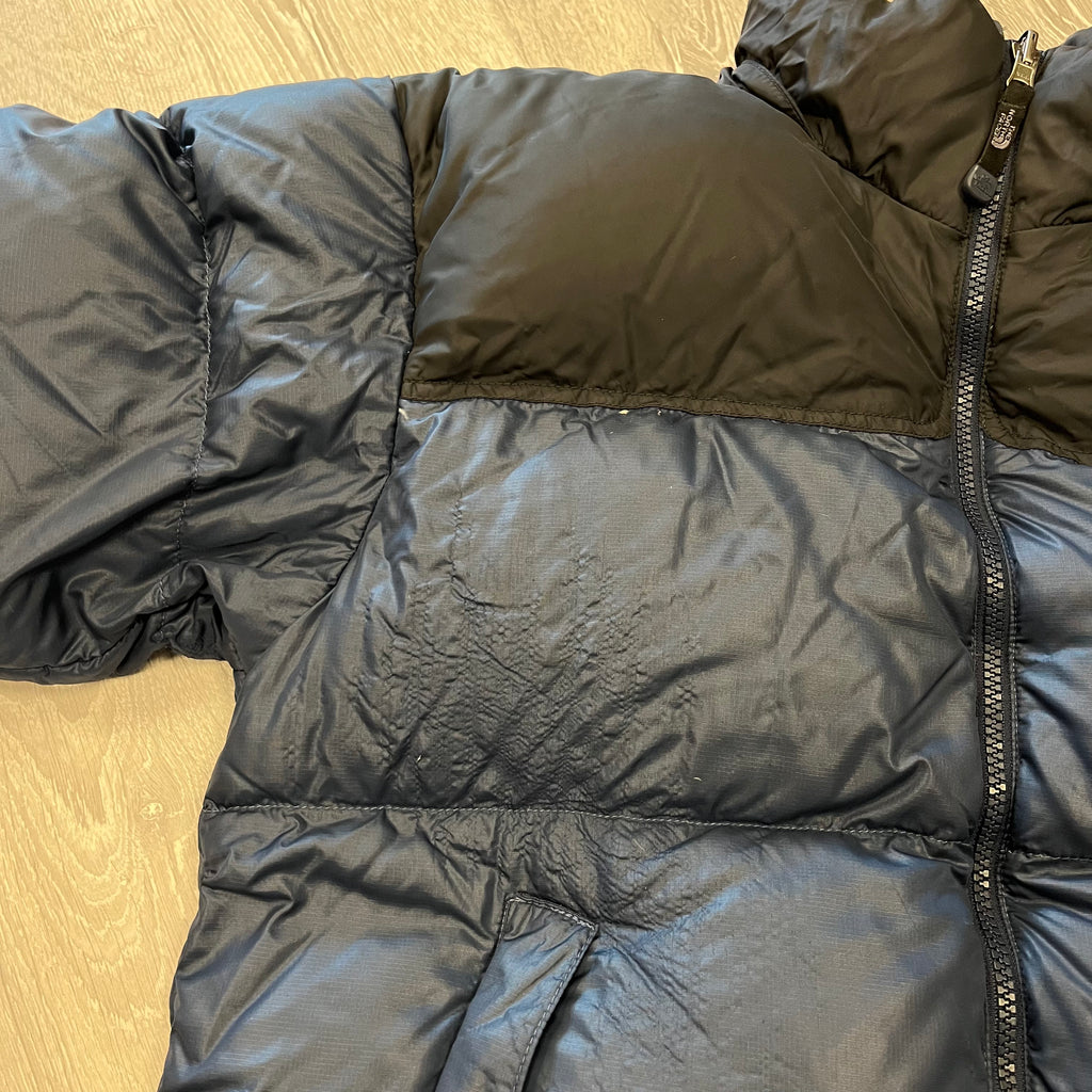 The North Face Navy Blue Puffer Jacket WITH DAMAGE