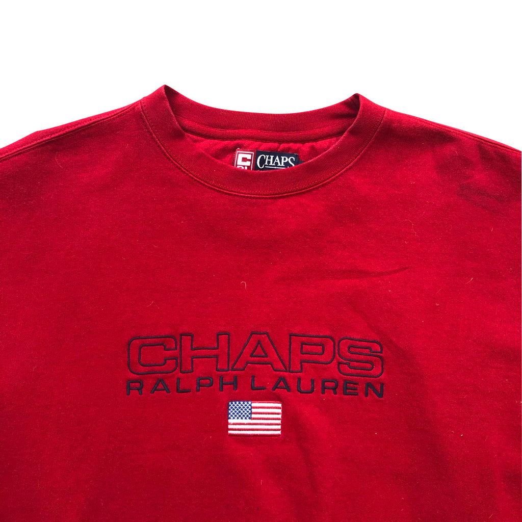 Ralph Lauren Chaps Red Sweatshirt