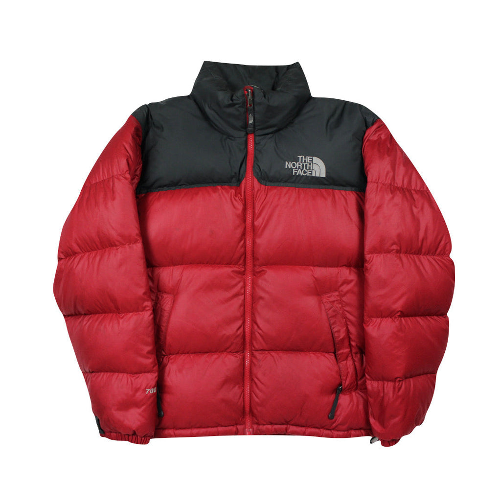 The North Face Red Puffer Jacket WITH STAIN
