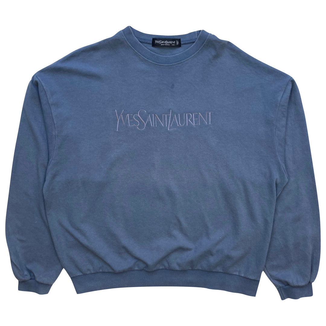 Yves Saint Laurent YSL Navy Blue Sweatshirt