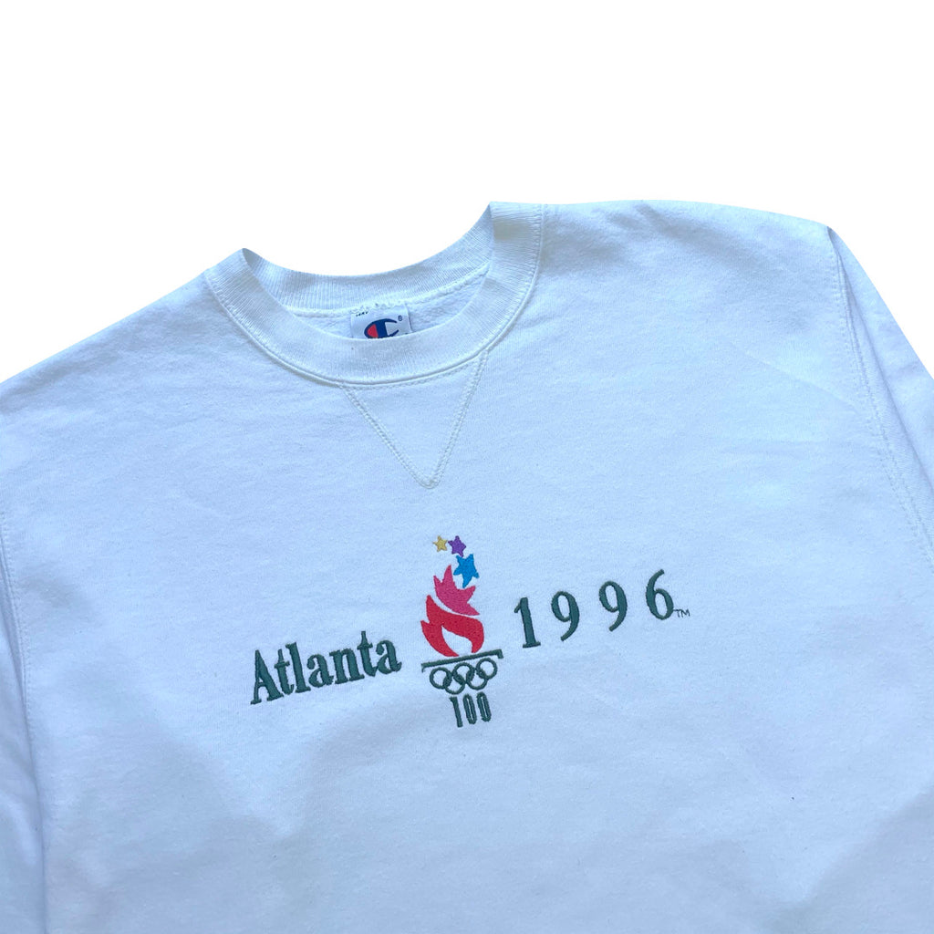 Champion White Atlanta Olympics Sweatshirt