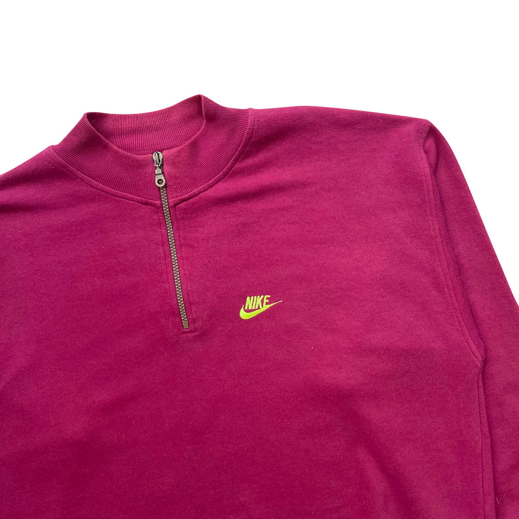 Nike Maroon Red 1/4 Zip Sweatshirt