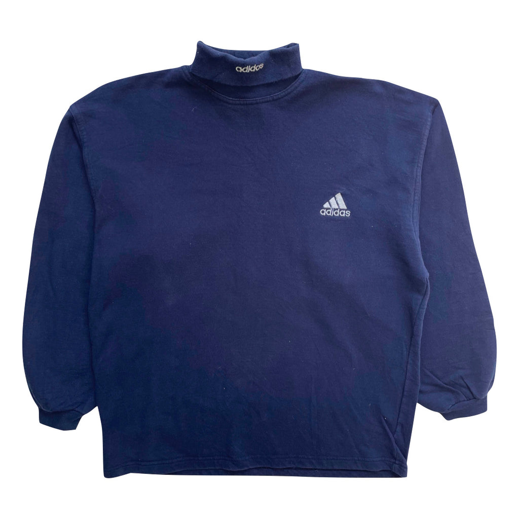 Adidas Navy Blue Turtle Neck Sweatshirt
