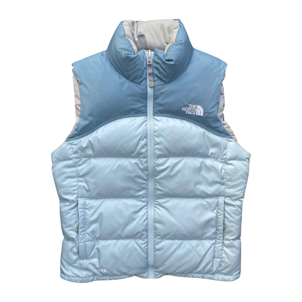 The North Face Women’s Baby Blue Two Tone Gilet Puffer Jacket